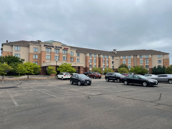 Exterior hotel renovation St. Louis Park, Minnesota