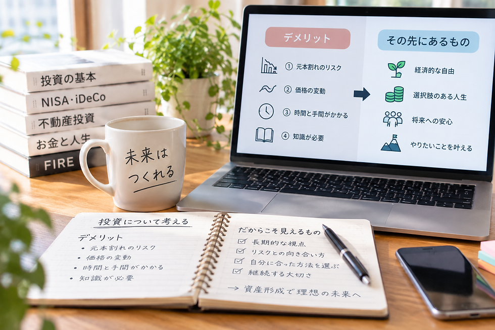 【第27回】投資のデメリット4つと、そこから見える資産形成の本当の姿