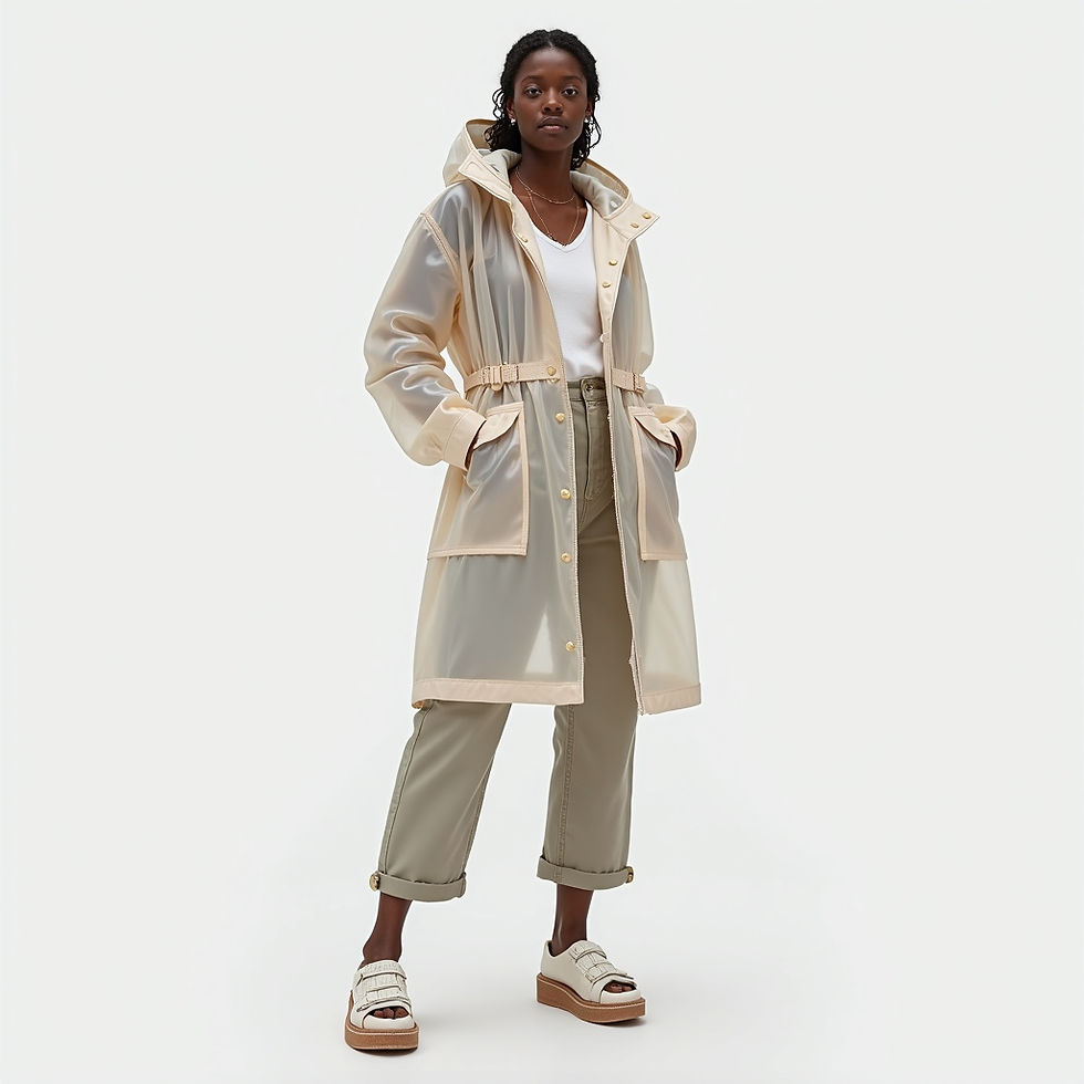 Translucent Parka Coat