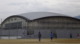 三好高校体育館(カバー工法)　　　　　　                  元旦ﾏｯﾀﾗｰﾙｰﾌ8型