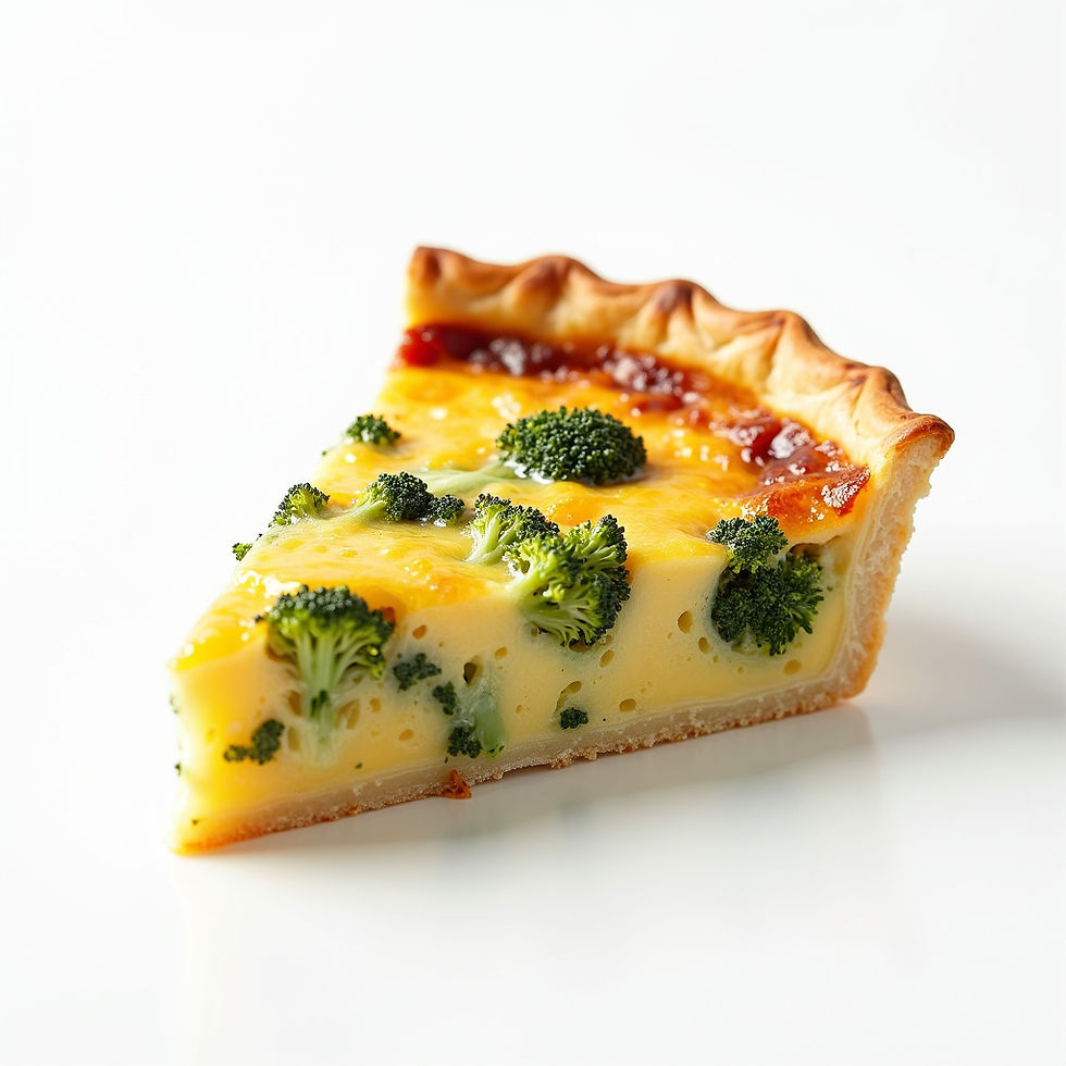 Broccoli Cheddar Quiche