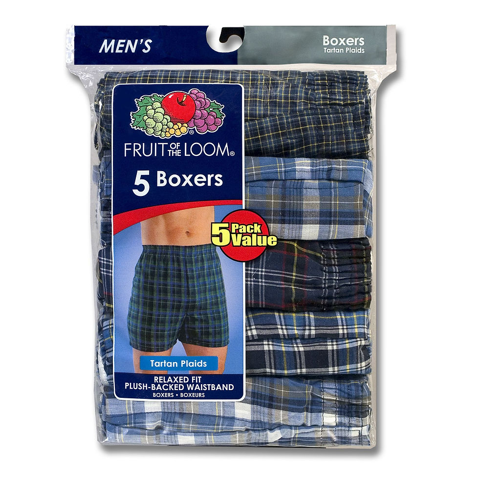 FoTL Tartan Boxers 5P