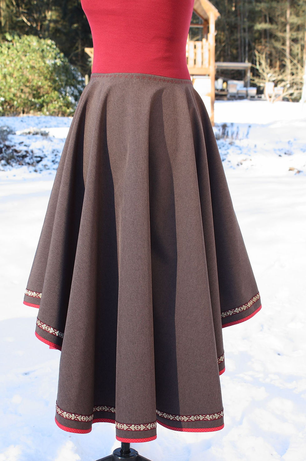 Softshell Melange Braun