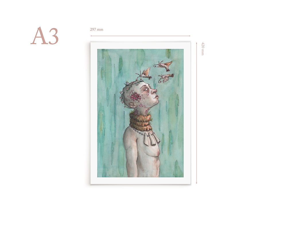 Thumbnail: Hawkmoth - Giclée Fine Art Print
