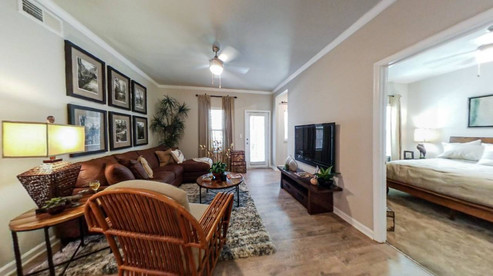 Large Living Room at The Crossings at Cottage Hill Apartment Homes at Mobile Alabama