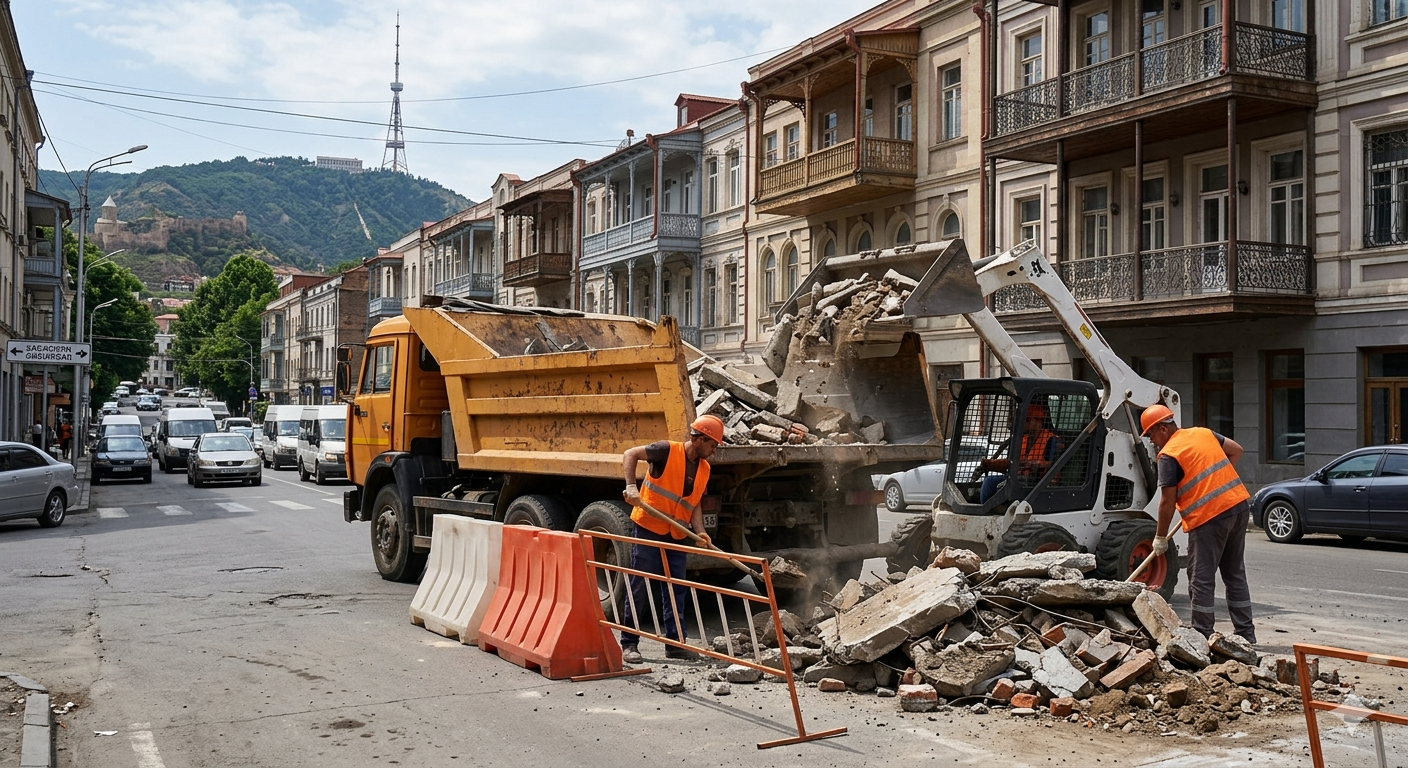 სამშენებლო ნარჩენების გატანა