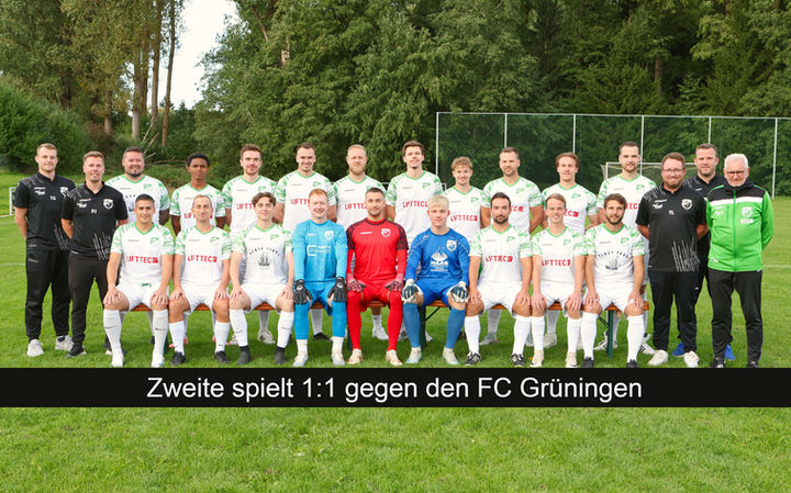 Zweite spielt 1:1 gegen den FC Grüningen