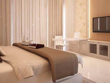 Neutral Colored Master Bedroom (HMO lettings)