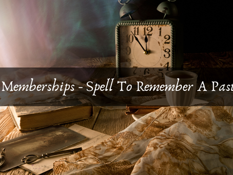 Spell To Remember A Past Life