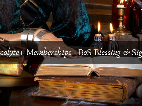 Book of Shadow Blessing & Sigil