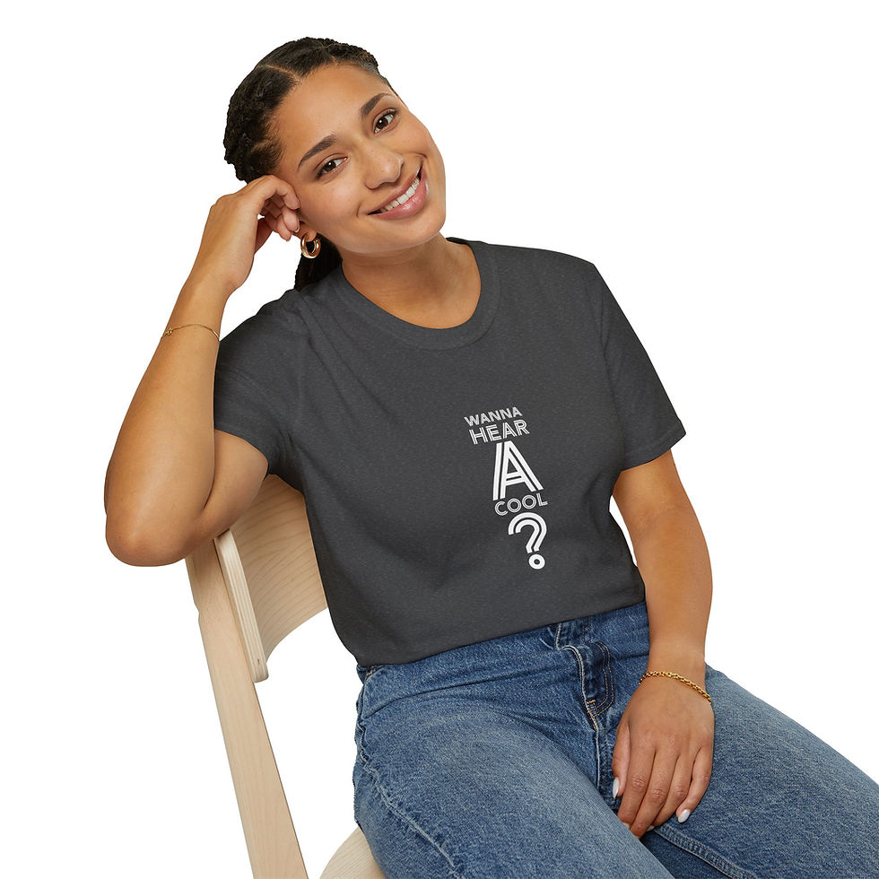 Thumbnail: "Wanna hear a cool question?" Unisex Softstyle T-Shirt