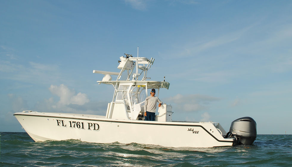 Anglers fishing offshore Marathon Florida Keys Always Late Charters
