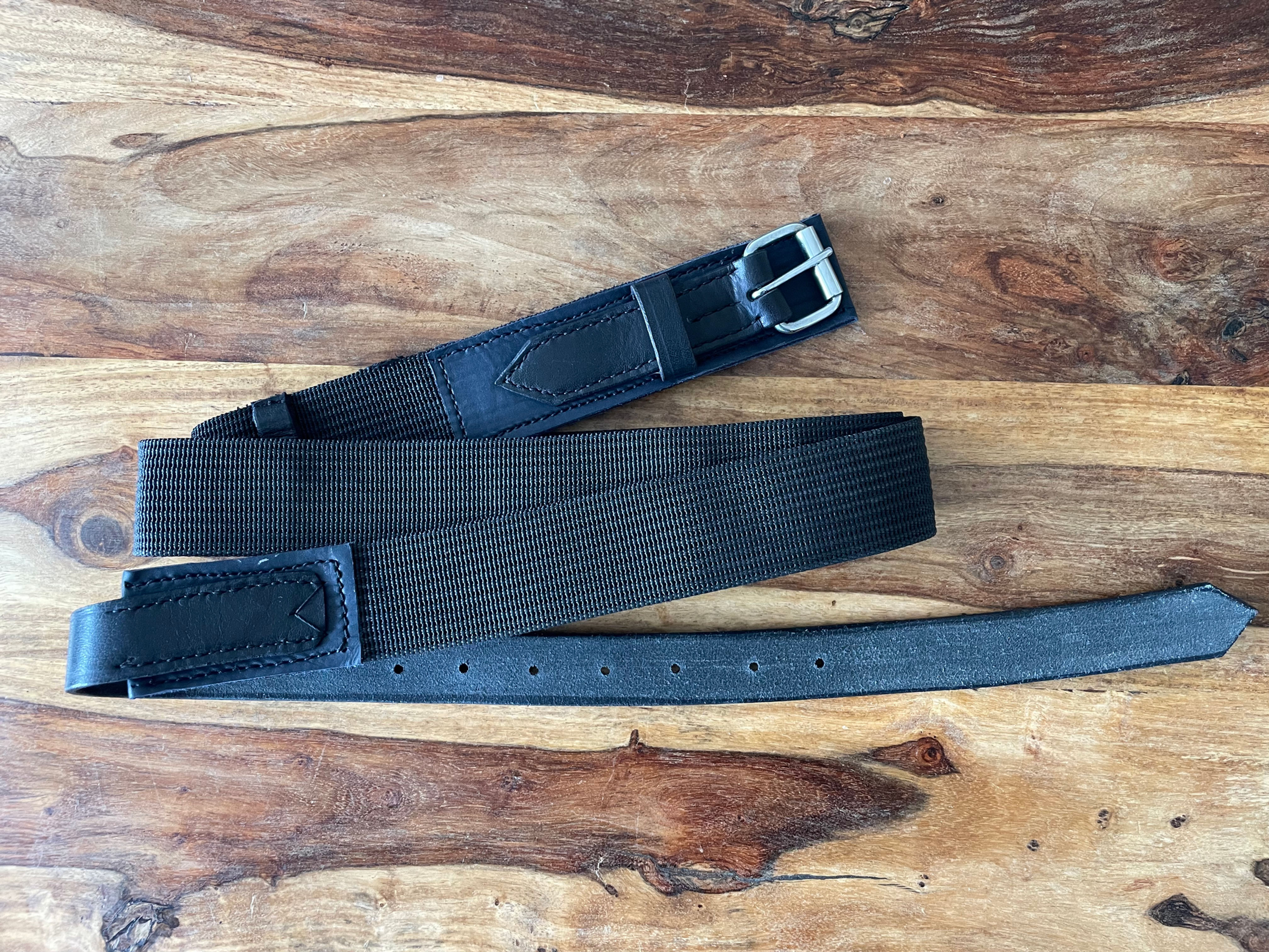 Sursangle en tissu noir