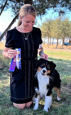 buddy at show, first best winners.jpg