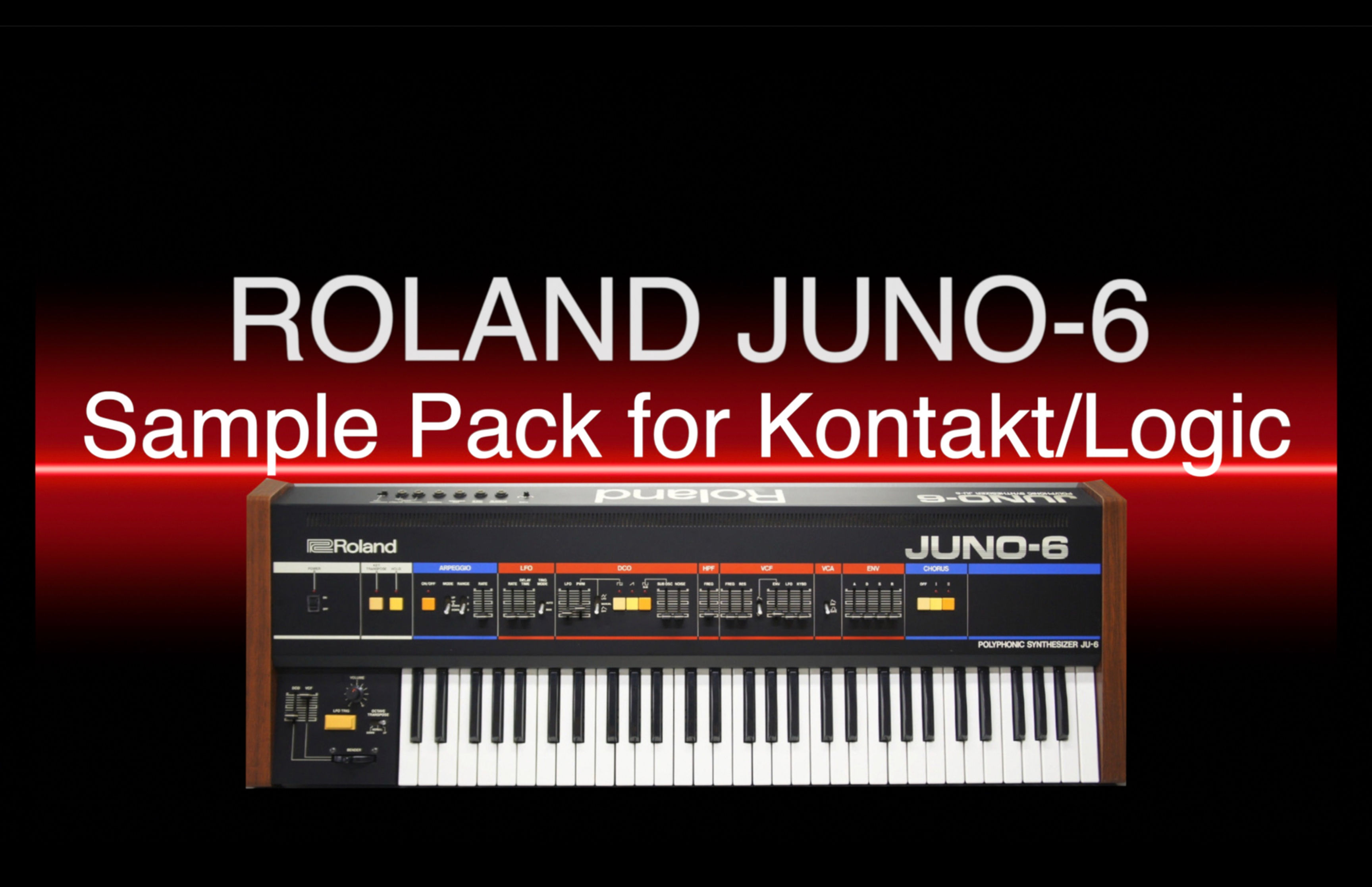 Roland Juno-6 Sample Pack for Kontakt/Logic Sampler