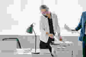 Lady Making Prints in Office