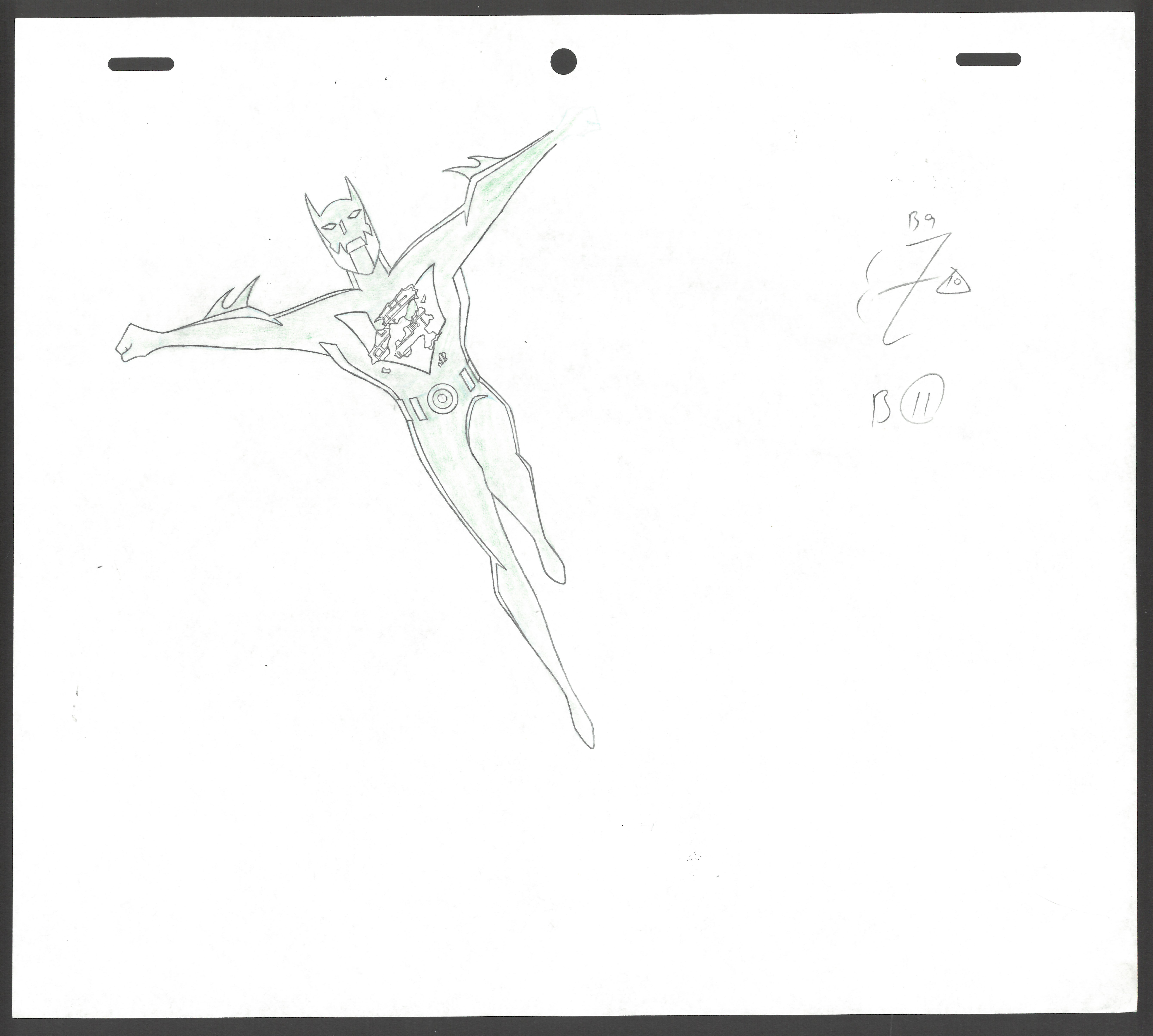 Batman Beyond Original Production Drawings – 2-Piece Lot