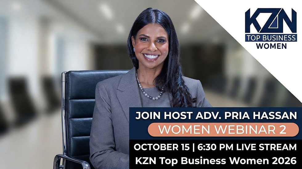 KZN TOP BUSINESS WOMEN 2026 | WEBINAR 2