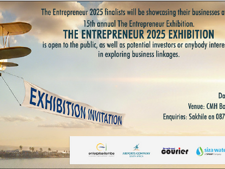 The iLembe Chamber of Commerce, Industry and Tourism is excited to announce that The Entrepreneur 2025 Finalists will be showcasing their innovative businesses at the 15th Annual The Entrepreneur Exhibition.