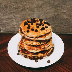 Chocolate Chip Greek Yogurt Pancakes