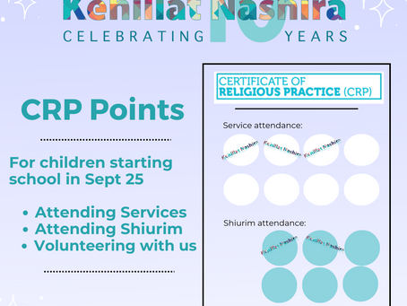 Collect CRP points with Kehillat Nashira