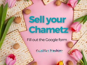 Sell your Chametz with Kehillat Nashira
