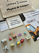 Lecture 3 niveaux : Moyens de transport - 1re année