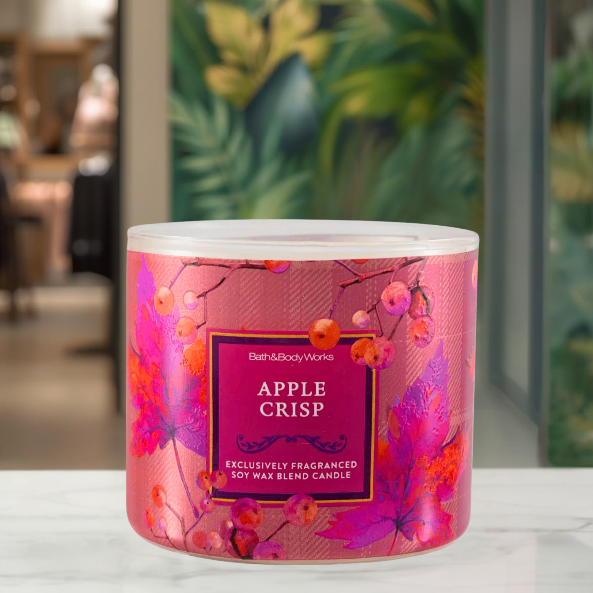 Bath & Body Works 3 Wick Candle- Apple Crisp