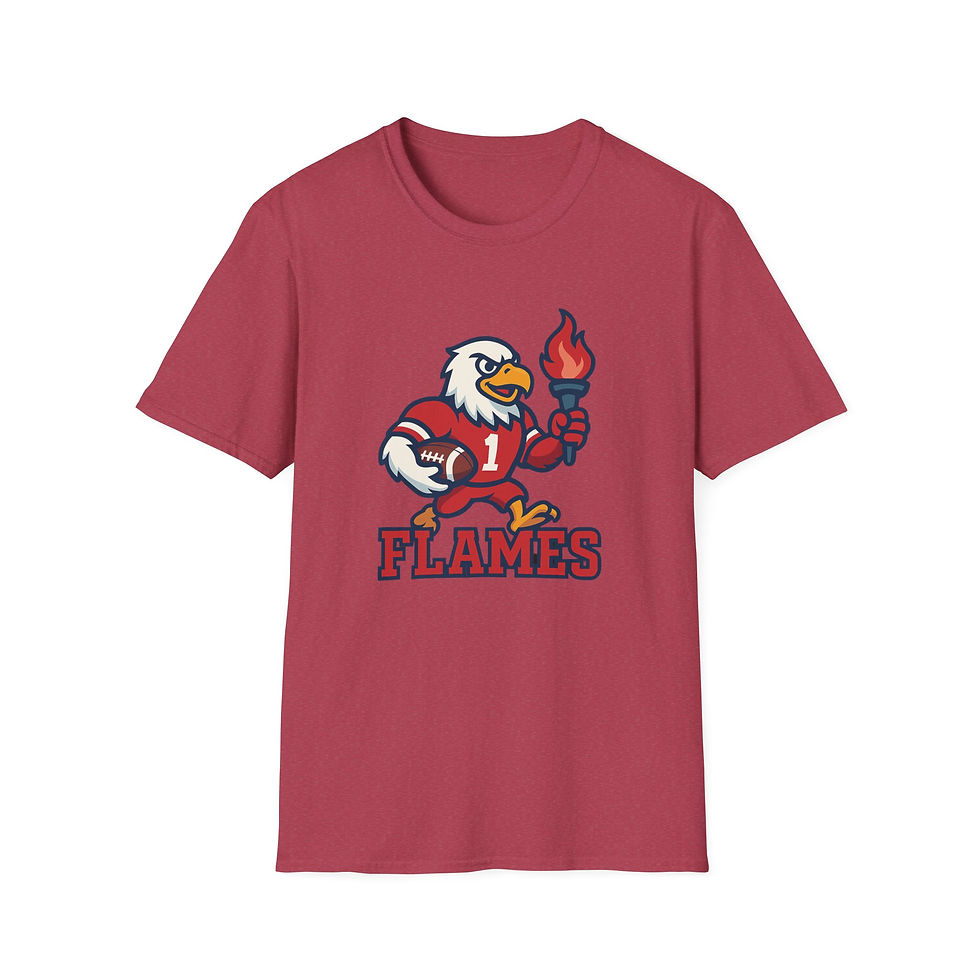 Thumbnail: Liberty Flames Unisex Softstyle T-Shirt, Casual Tee, College Apparel