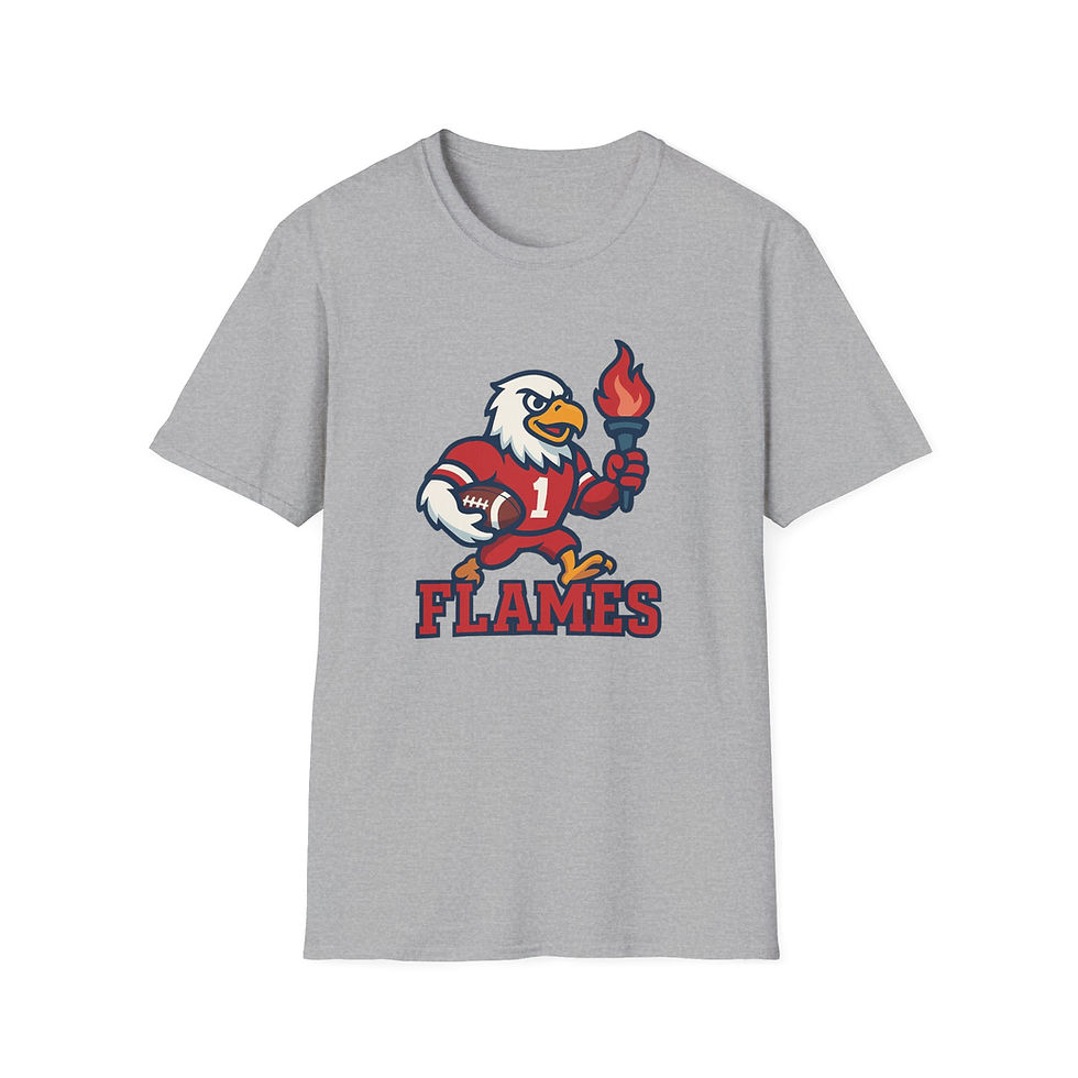 Thumbnail: Liberty Flames Unisex Softstyle T-Shirt, Casual Tee, College Apparel