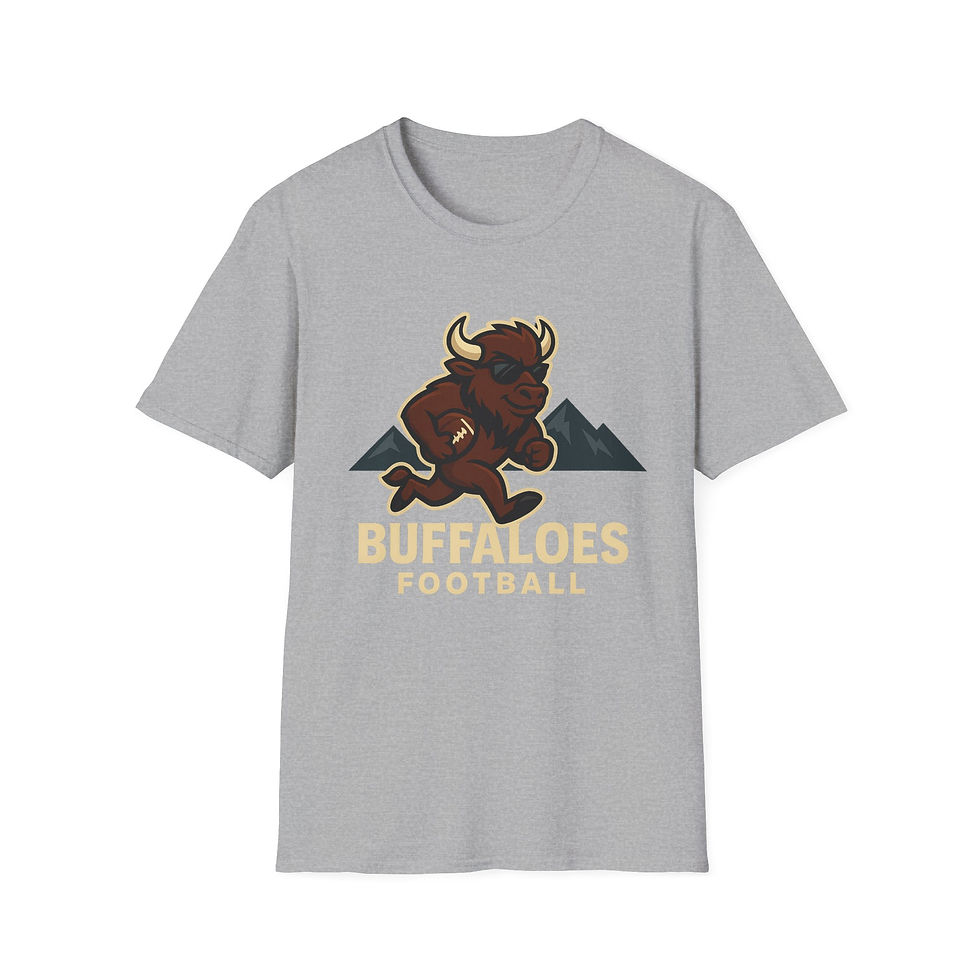 Thumbnail: Buffaloes Football Unisex T-Shirt - Softstyle Tee, Casual Wear, Sports Apparel
