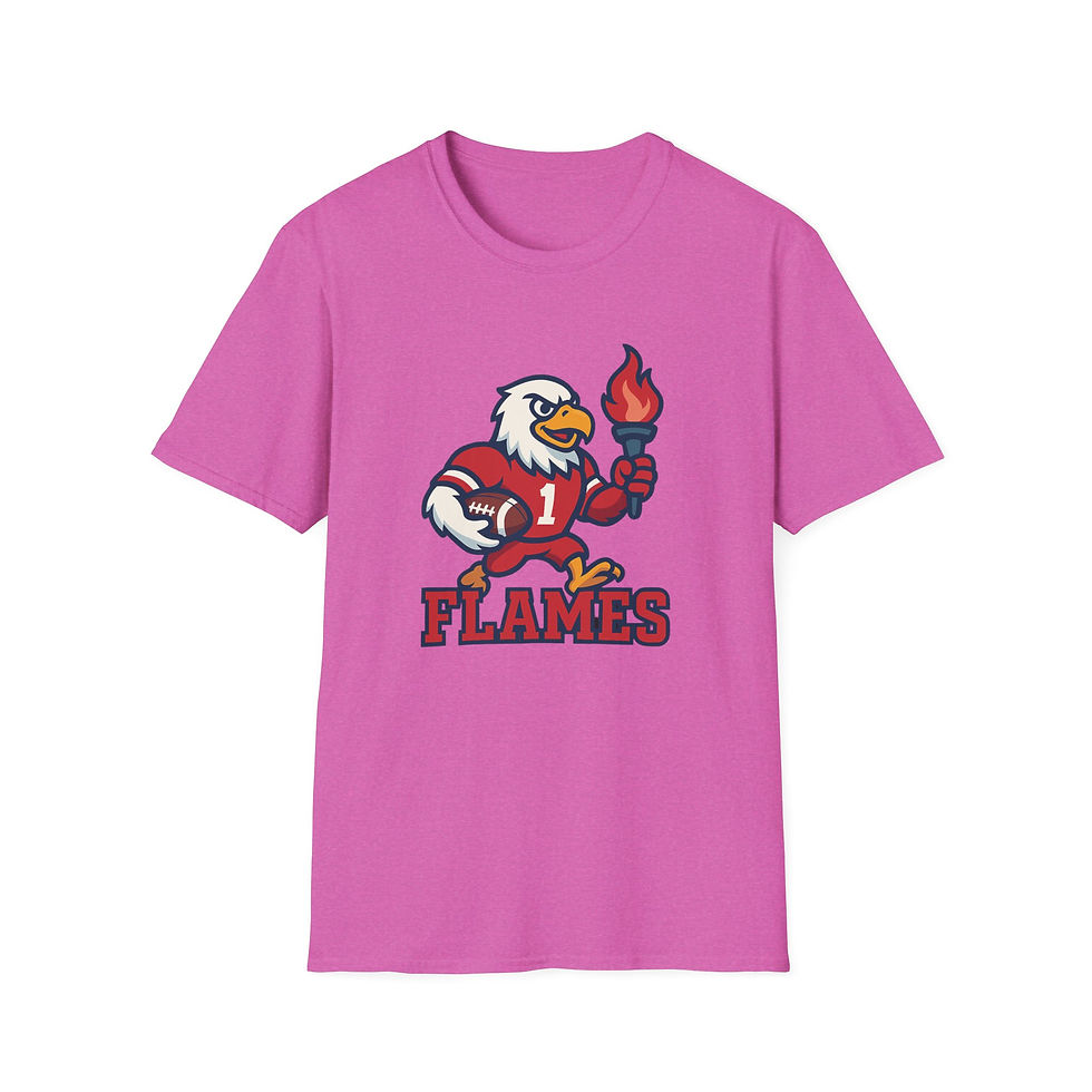 Thumbnail: Liberty Flames Unisex Softstyle T-Shirt, Casual Tee, College Apparel