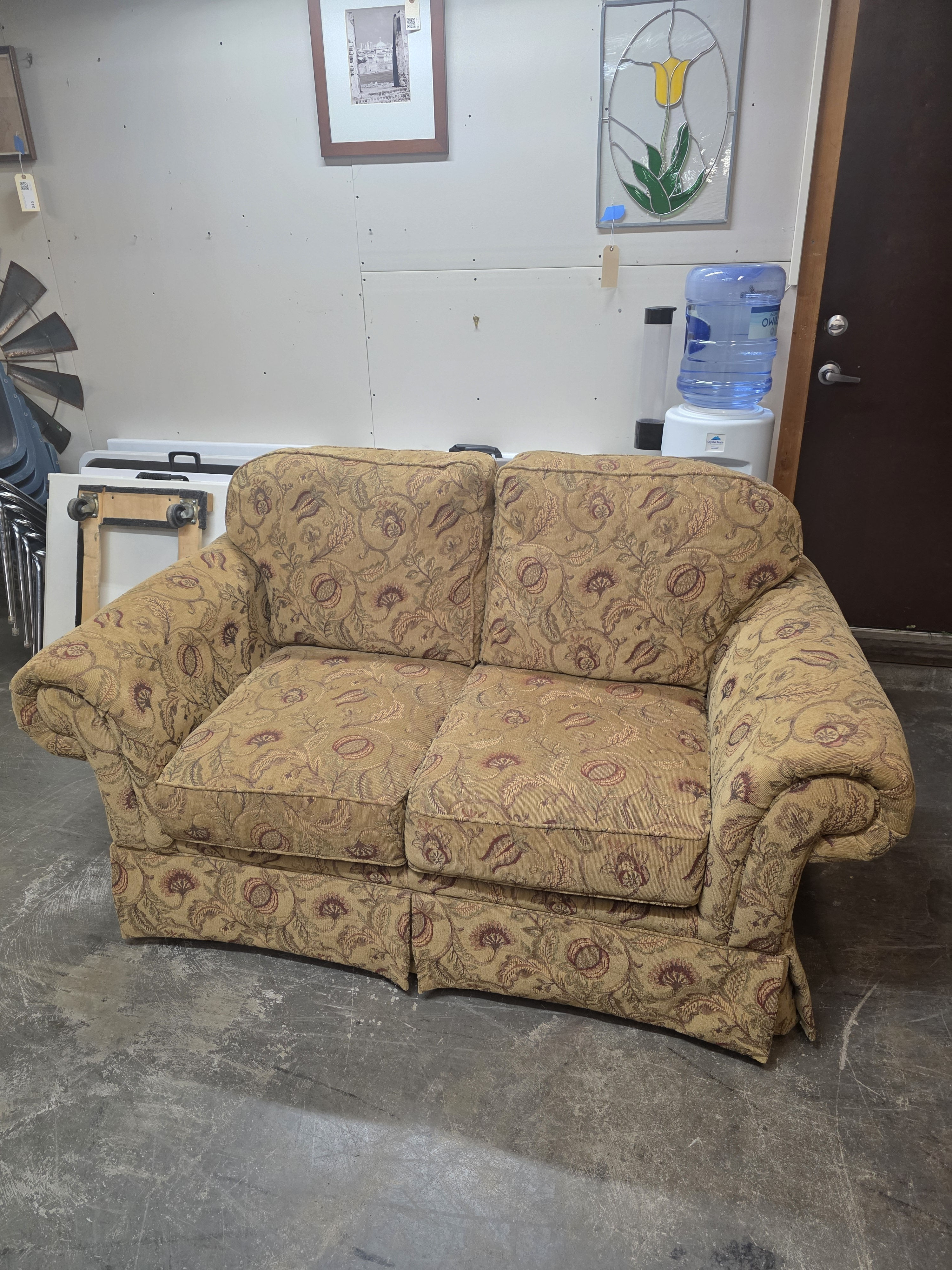 Broyhill Floral Upholstered Loveseat Couch #519-15