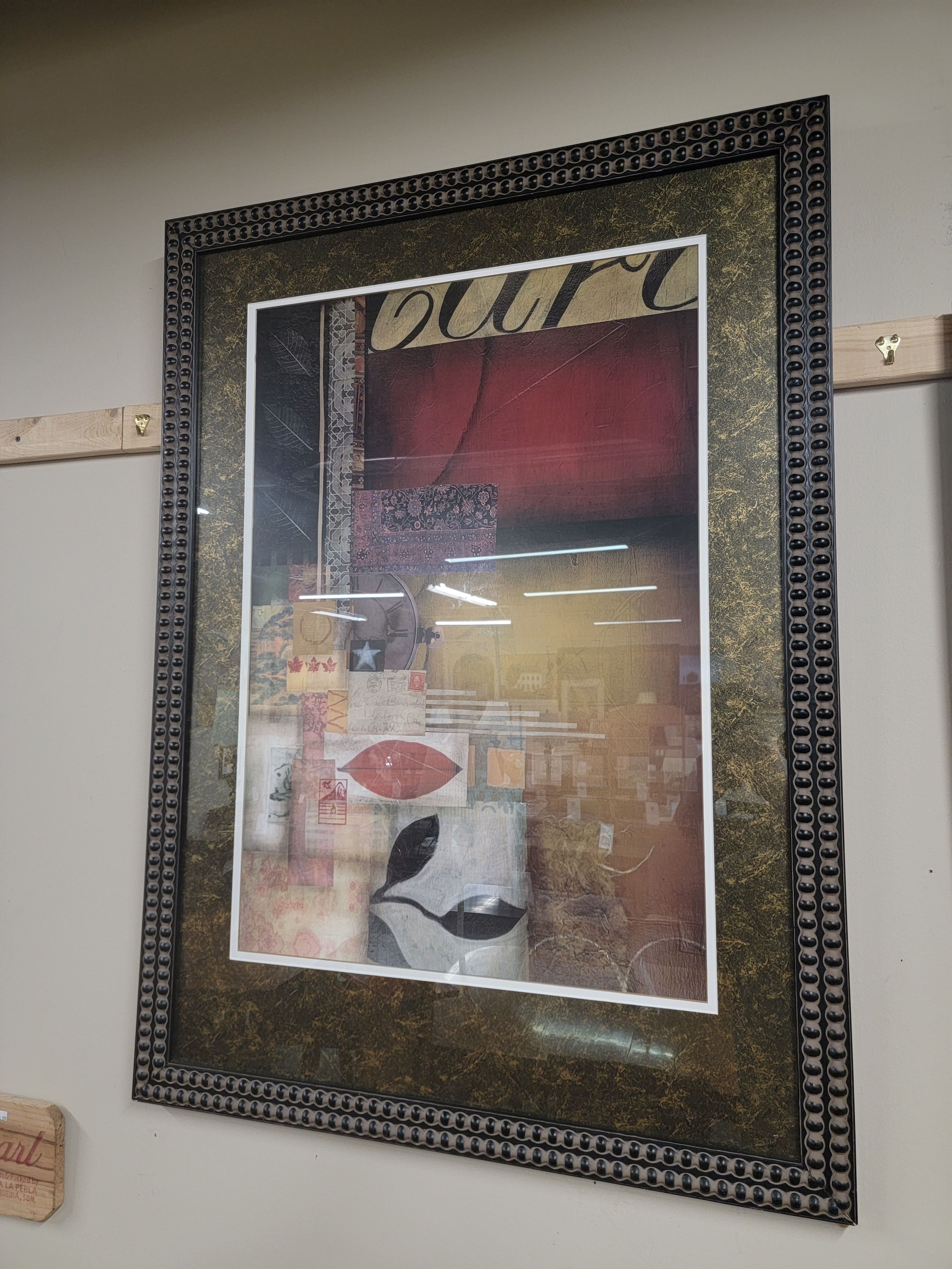 Large Abstract Framed Wall Art #205-33