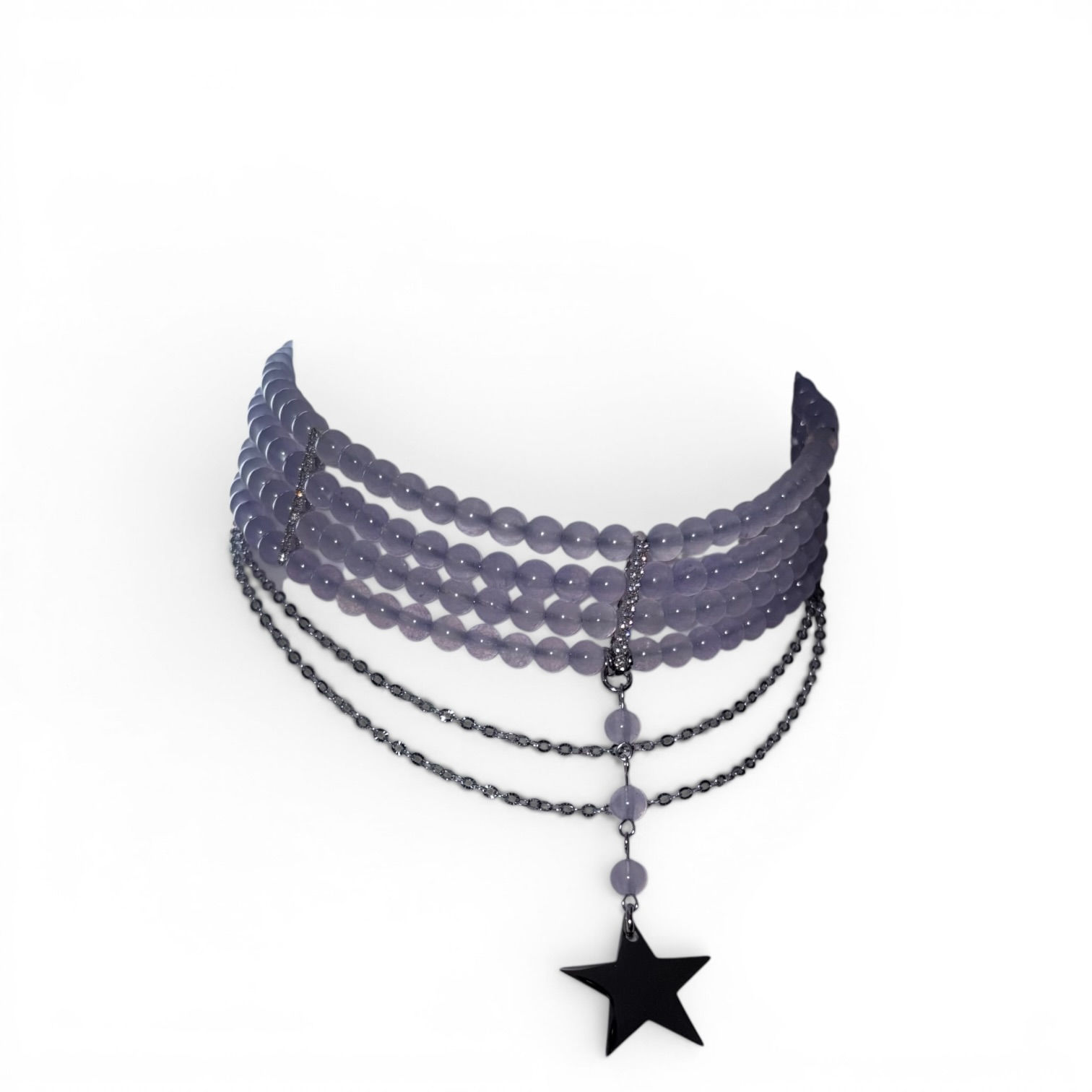 Astral Star purple jade Choker