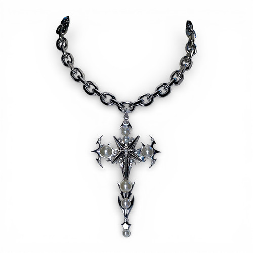 THE THORNED CROSS NECKLACE | 666999 Official