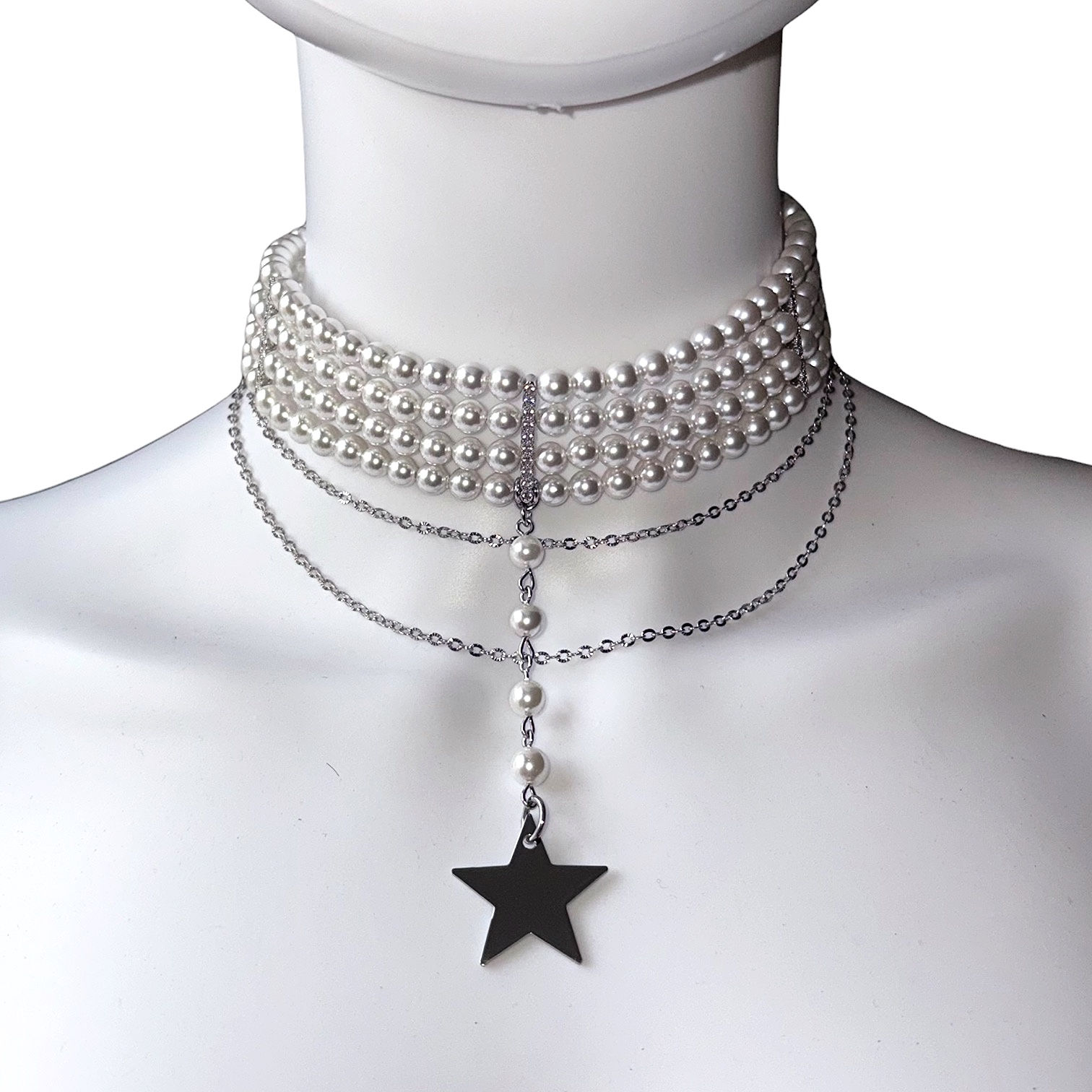 Astral Star pearls Choker
