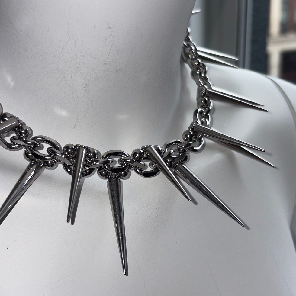 Miniaturbild: Steel Venom long spikes Choker