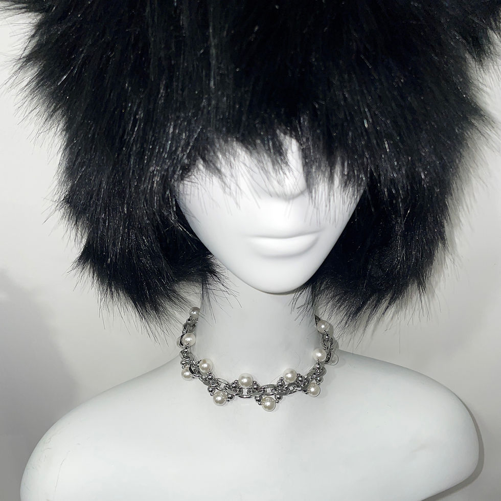 Thumbnail: Pearls Tangle Choker/necklace