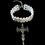 Miniature : Cyber extra large cross &Pearl choker