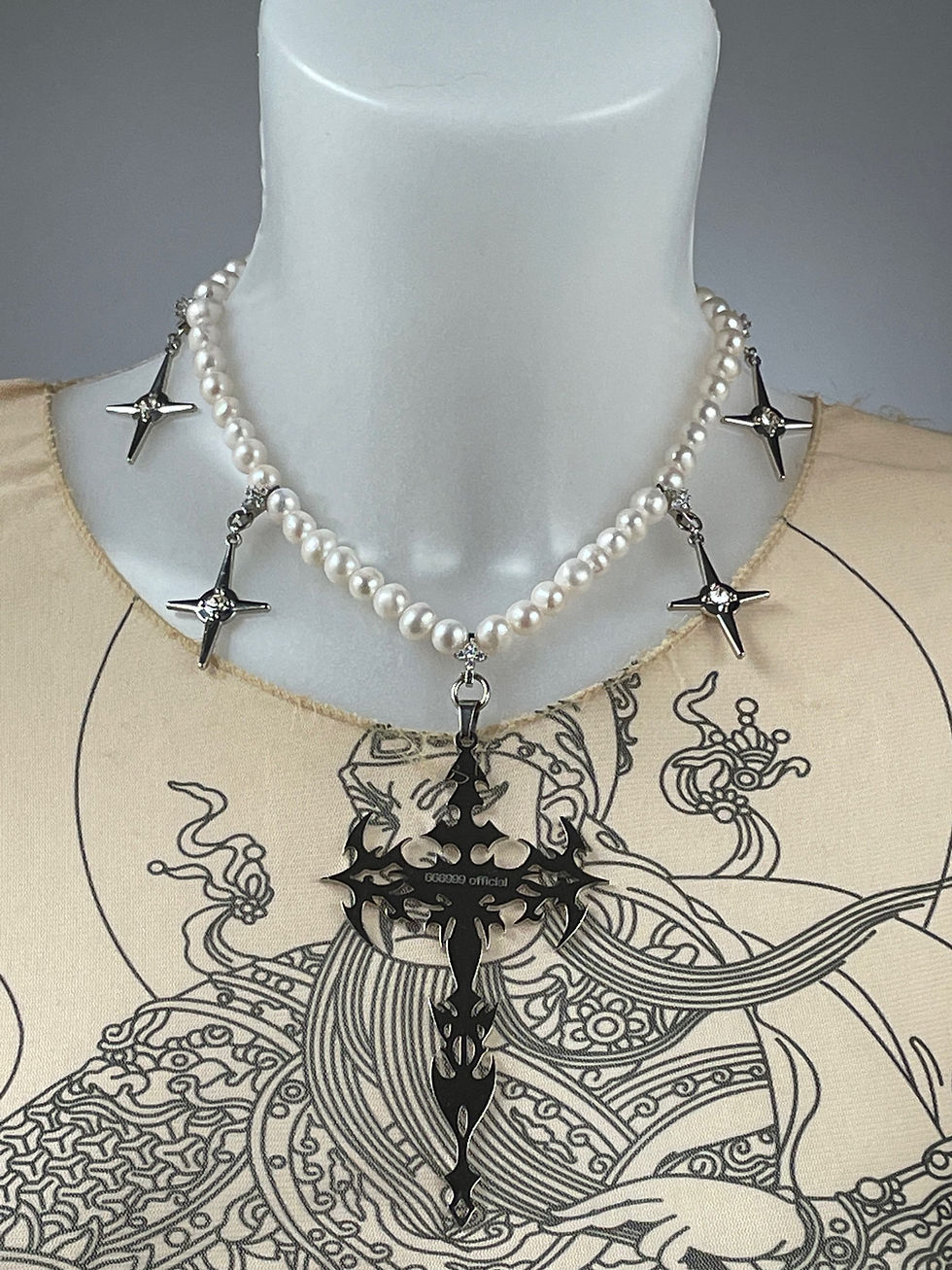 Miniatura: “Stardust” freshwater Pearl necklace 