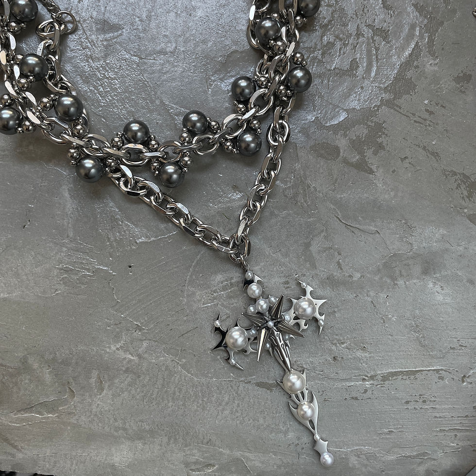 Thumbnail: THE THORNED CROSS NECKLACE 