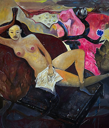 Naomi, 2018  Oil on canvas, 130 x 130 cm