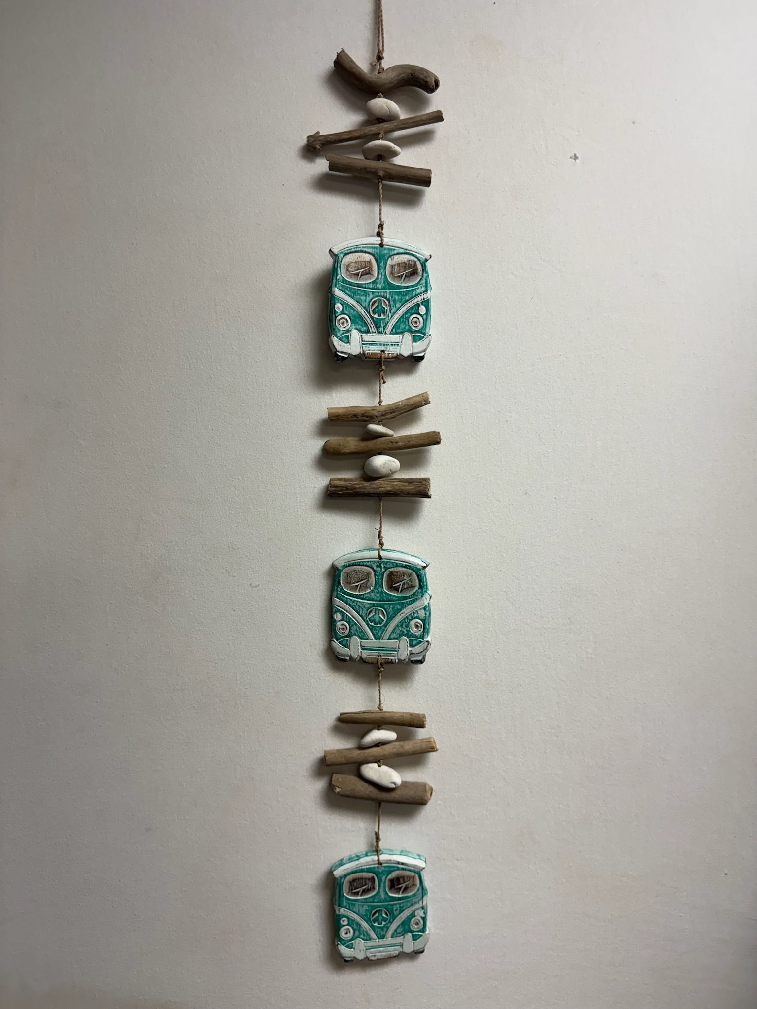 VW Bus, Peace and Love Wood Hangings