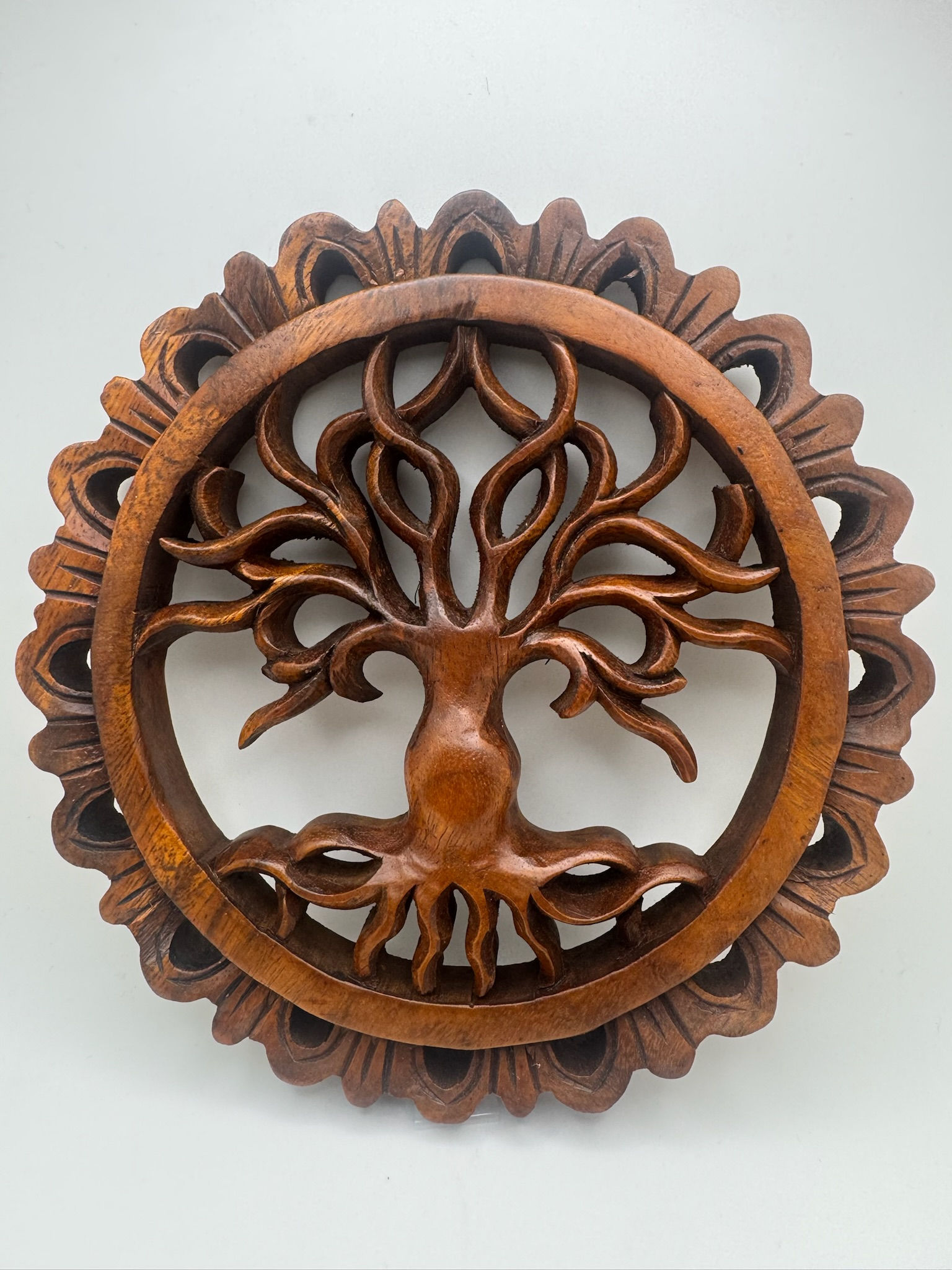 Tree Of Life with Flower Edge Small