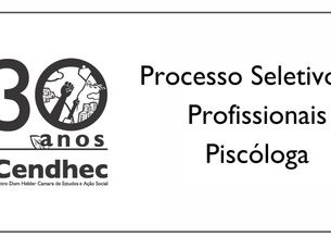 Resultado final da seleção de Psicóloga