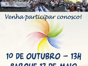 Marcha contra o Trabalho Infantil promete movimentar as principais ruas do centro do Recife