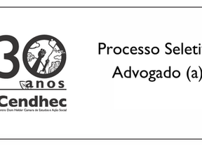 Cendhec lança edital para cadastro reserva de Advogado/a