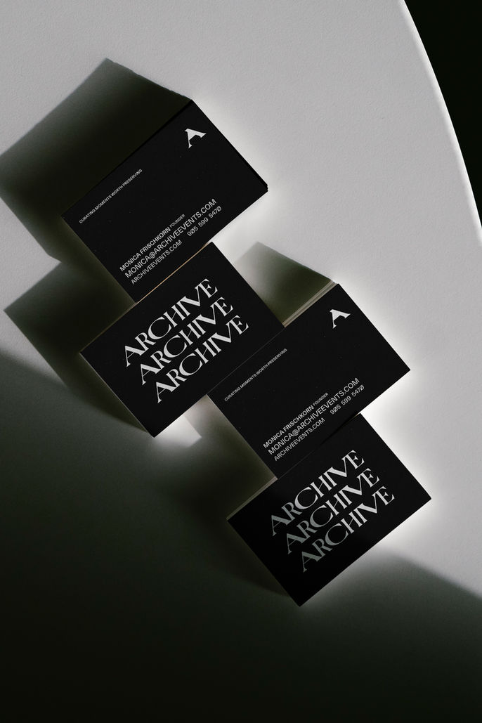 Archive Events, Nostalgia-led identity for immersive events.