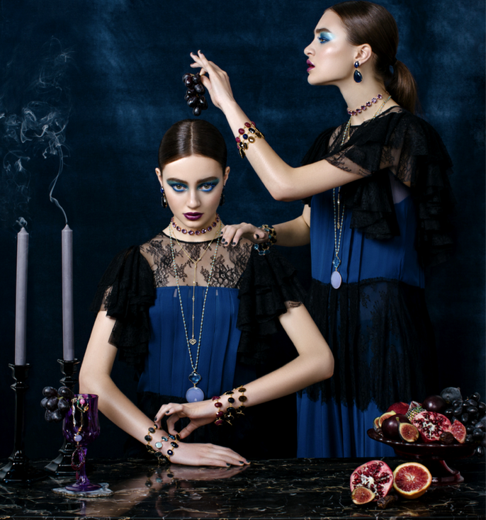 Valentine Rouge Opulent jewelry identity with neo-baroque energy.